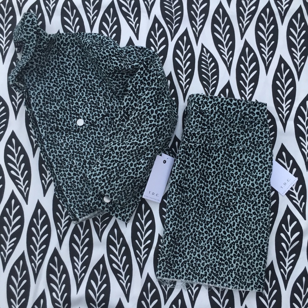 🐆 Leopard Corduroy Matching Set